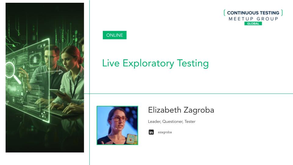 Live Exploratory Testing
